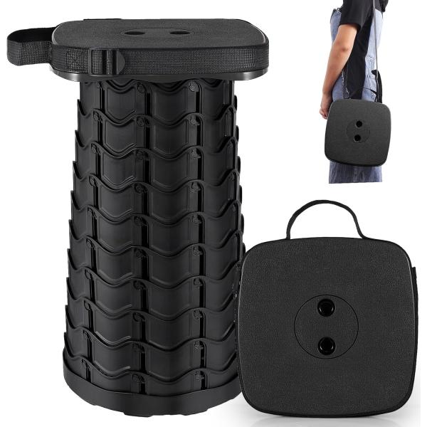 日常生活や外出先で「少し座りたい」と感じる場面は意外と多いものです。本製品は耐荷重220kgの安定設計で、見た目の軽さだけでなく、座ったときの安心感にも配慮しています。伸縮式で高さ調整が可能なため、体格やシーンに合わせて使いやすく、簡易的な...