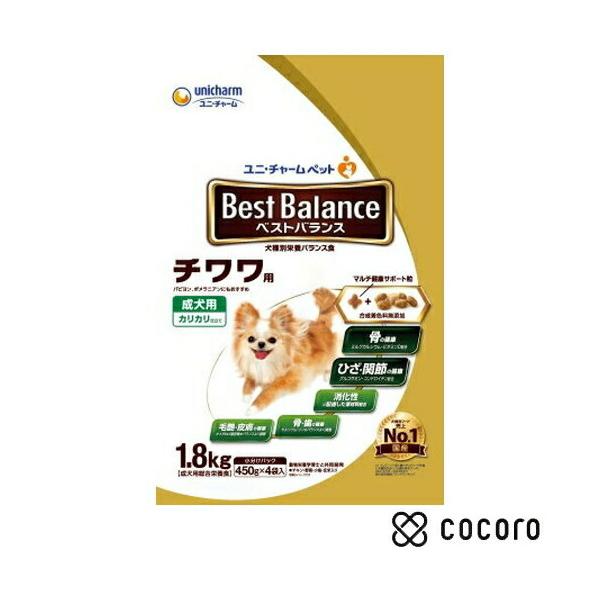 他サイト： ベストバランス カリカリ仕立て チワワ用 1.8kg 犬 ドッグフード えさ ドライ ◆賞味期限 2027年2月の商品画像