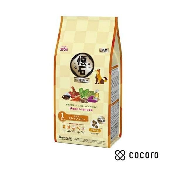 グレインフリー 1歳から 1kg ドッグフード ドライフード 成犬用 総合栄養食 チキン グレインフリー 小分けパック 穀類不使用 懐石 健美