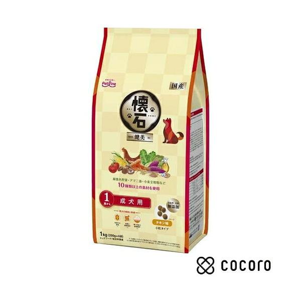 1歳から 1kg ドッグフード ドライフード 成犬用 総合栄養食 チキン 健康維持 小分けパック 栄養バランス設計 懐石 健美