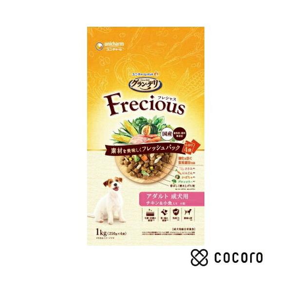 他サイト： グラン・デリ フレシャス アダルト チキン＆小魚入り 1kg 犬 ドッグフード えさ ドライ ◆賞味期限 2027年2月の商品画像