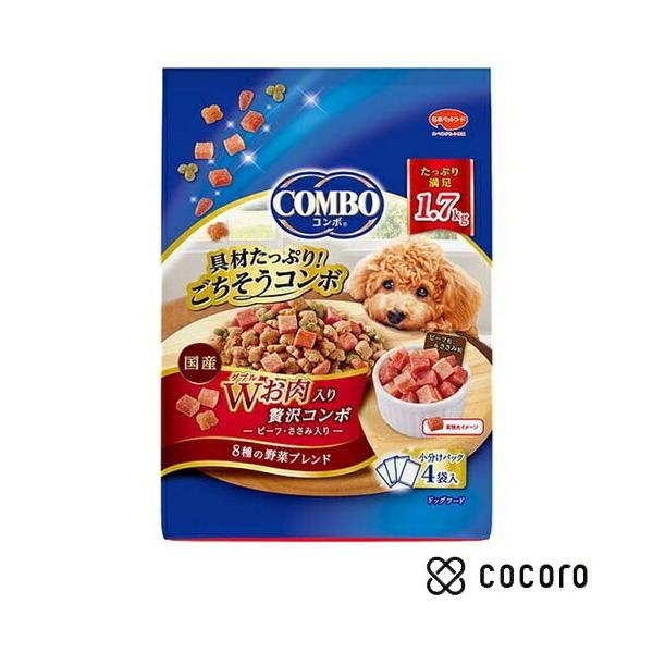 他サイト： コンボ Wお肉入り 贅沢コンボ ビーフ・ささみ入り (1.7kg) 犬 ドッグフード えさ ドライ ◆賞味期限 2026年12月の商品画像