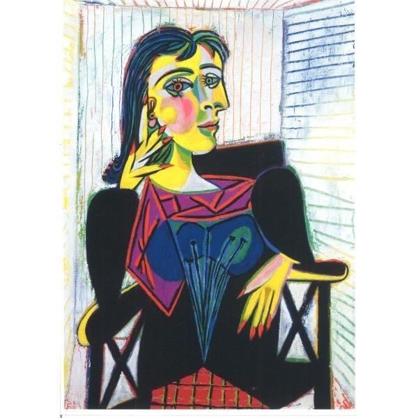 【ドイツ輸入ポストカード】パブロ・ピカソPablo Ruiz Picasso『ドラマールの肖像』