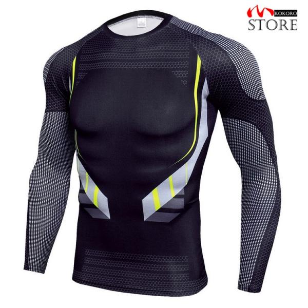 コンプレッションインナー メンズ 加圧 シャツ コンプレッションウェア 長袖 冷感 コンプレッション スポーツ トレーニングウェア[素材]90%ポリエステル、10％ポリウレタン[原産国] 中国※画像の商品はサンプルです。実際の商品とは仕様・...
