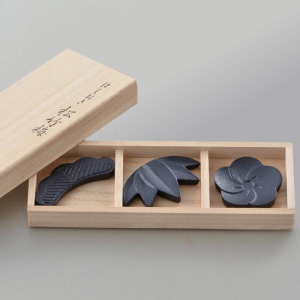 鋳心ノ工房箸置き・松竹梅3個入り