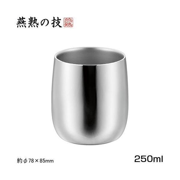 燕三条 タンブラー 2重構造 日本製 燕熟の技  ステンレス 二重ロックカップ 250ml カップ 二重構造 保温 保冷 二重構造