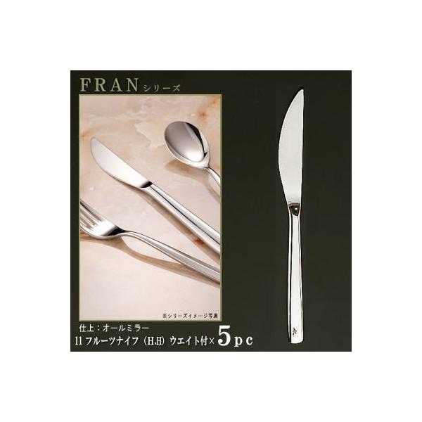 ナイフ 刃付き 5本セット FRANシリーズ 仕上 オールミラー