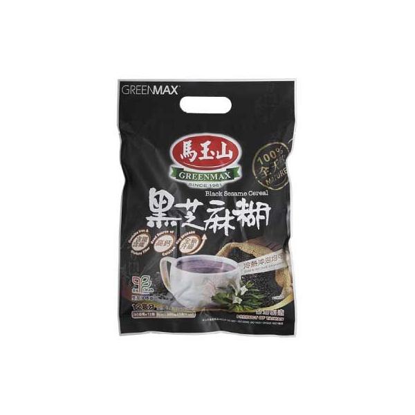 単品販売　朝食に　黒芝麻糊黒ゴマパウダー ブラックセサミシリアル　黒ごまスープ　馬玉山 芝麻糊 360g12包/袋　-1袋 4713398110102-br1