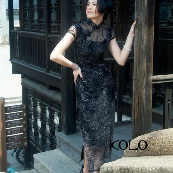 オーダーメイド 薔薇レースのチャイナドレス 黒 Buyee Buyee Japanese Proxy Service Buy From Japan Bot Online