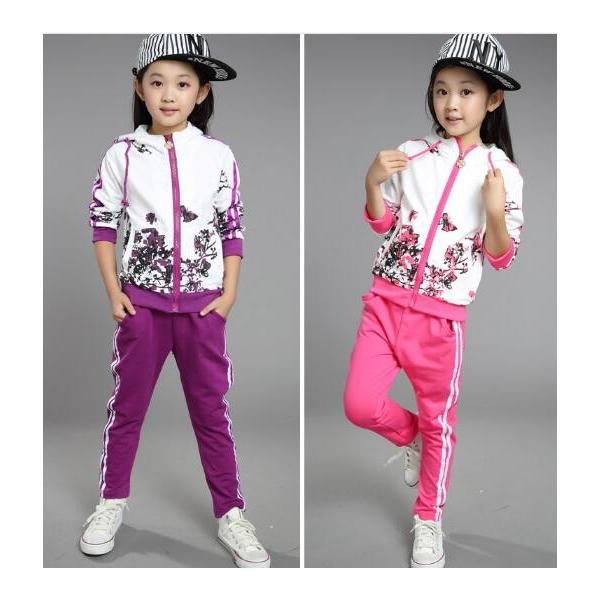 子供服 キッズジャージ 上下セットアップ 女の子かわいい 花柄プリント 普段着 入学式スウェット トレーナー服 ジャケットとズボン 春秋パーカー フード付き Buyee Servis Zakupok Tretim Licom Buyee Pokupajte Iz Yaponii