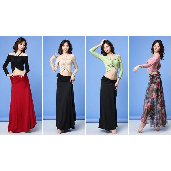 ベリーダンス衣装 レディース 上下セット スカート レッスン着舞台風 演出 練習着 発表会社交ダンス レッスンウェア 写真撮影 全品二枚送料無料 Sy1440 岡村洋品店 通販 Yahoo ショッピング