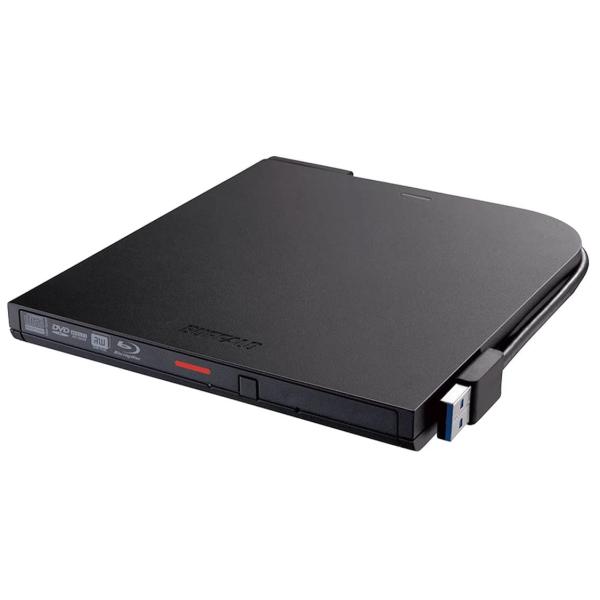 バッファロー BRXL-PT6U3-BKE (ブラック) USB3.2 (Gen1) 対応 ポータブルBD 再生/書込ソフト添付