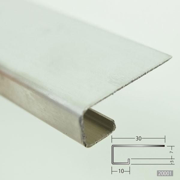 創建 ステンレス コ型見切縁 ステンSTC-7 6.5厚用 3mm 3M 創建 ステンレス コ型見切縁 ステンSTC-7 6.5厚用 3mm 3M