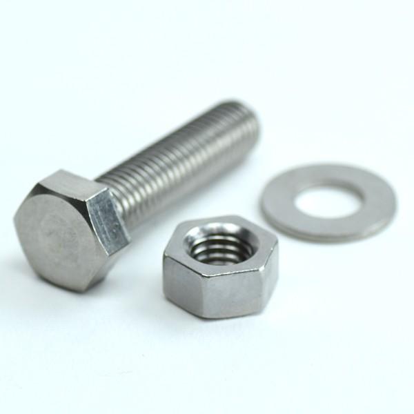 ステンレス 六角ボルト M 首下75mm 全ねじ ナット 丸座付 5組 M75znw 5 426 あかばね金物 通販 Yahoo ショッピング
