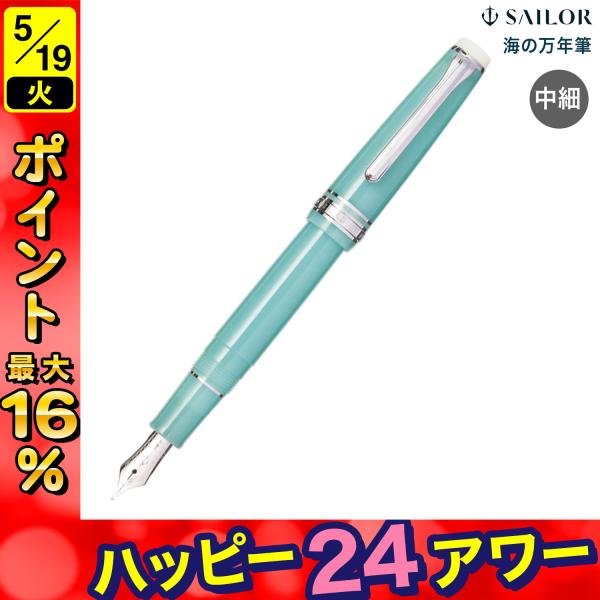 新品未使用　限定　海の万年筆　エルーセラ島　セーラー　万年筆　14金　M セーラー万年筆 15日は最大P16％ 海の万年筆 エルーセラ島 スリム 中細