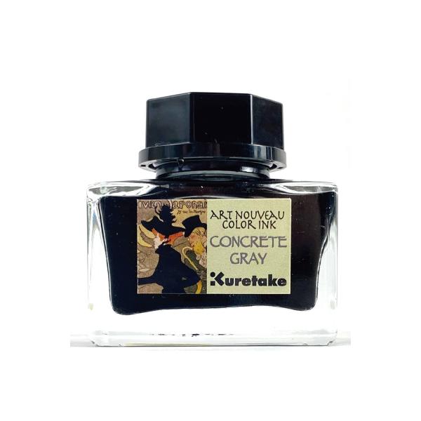 (取り寄せ品) 呉竹 Kuretake ink-cafe アールヌーヴォー カラーインク コンクリートグレイ ECF160-539
