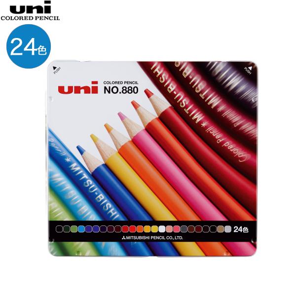 三菱鉛筆 uni 色鉛筆880 24色セット K88024CPN : こまもの本舗 Yahoo