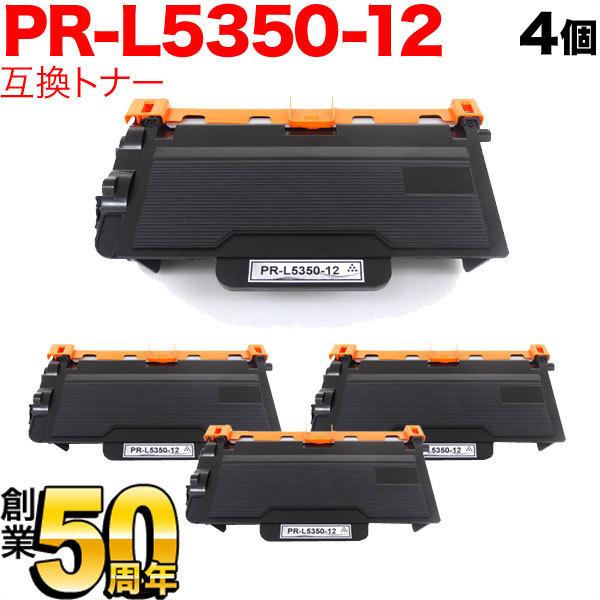 NEC PR-L5350-12 2セット 最大P22％ NEC用 PR-L5350-12 互換トナー 4本セット ブラック 4個