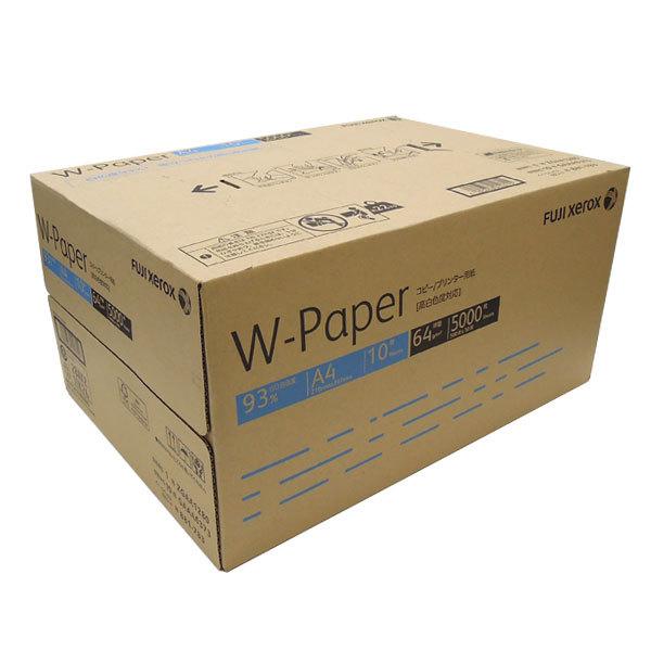 富士ゼロックス 日本製 W-Paper 高品質・高白色 コピー用紙 A4 500枚×10冊 5000枚 (メーカー直送品) A4 5000枚