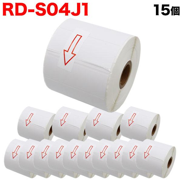 �u���U�[�p RD���[�� �v���J�b�g�����x�� (���M��) RD-S04J1 �݊��i 76mm×26mm 1535������ 15�Z�b�g