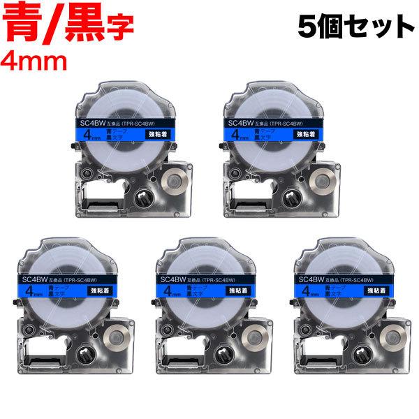 �e�v���e�[�v 4mm �݊� �e�[�v �e�v���v�� �e�v�� PRO SC4BW ���S�� �� ���x�� �� ���� 5�Z�b�g �L���O�W�� �p