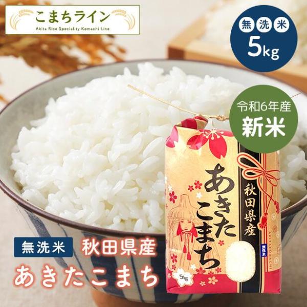 【無洗米5ｋｇ】令和5年産 秋田県産 あきたこまち 5ｋｇ 米びつ当番【天鷹唐辛子】プレゼント付き