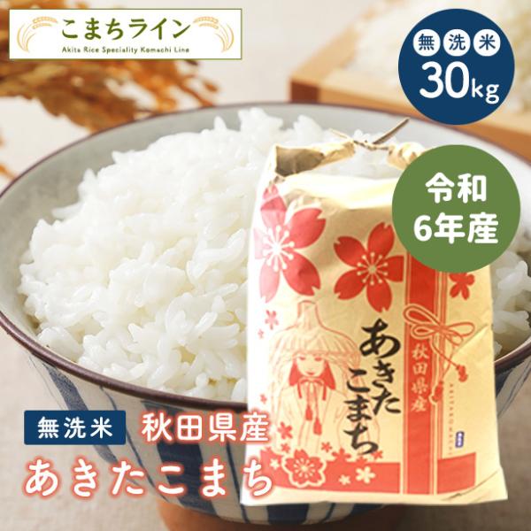 【無洗米30ｋｇ】令和5年産 秋田県産 あきたこまち27ｋｇ  厳選されたおいしいお米