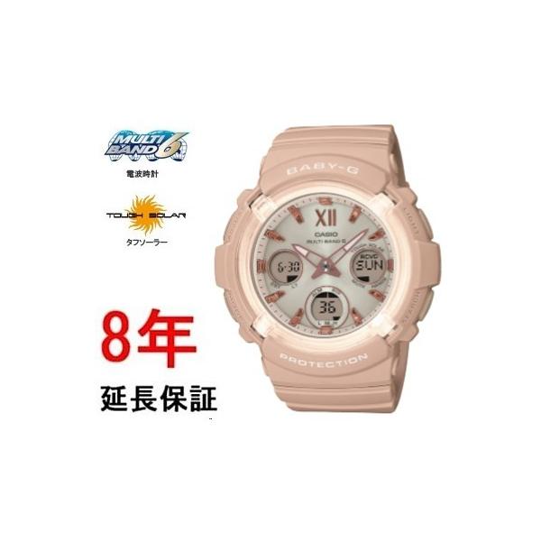 カシオ ベビーG CASIO Baby-G BGA-2800-4A2JF 楽天市場】カシオ ベビーG 電波 ソーラー ピンクベージュ