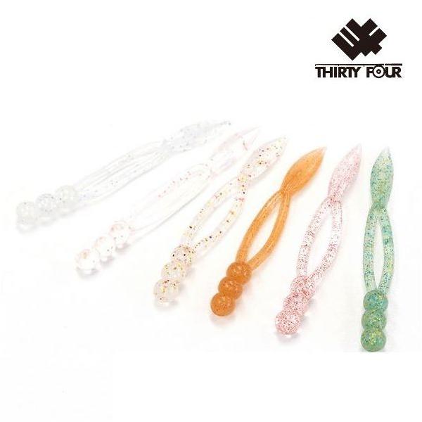 新品未開封　サーティフォー2.0インチワーム　オーバル30個セット THIRTY FOUR 34(サーティフォー) オーバル 2.0インチ【メール便可