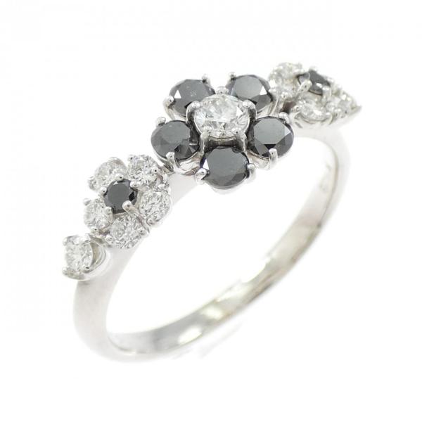 K18WG フラワー ダイヤモンド リング 0.30CT : KOMEHYO ONLINESTORE