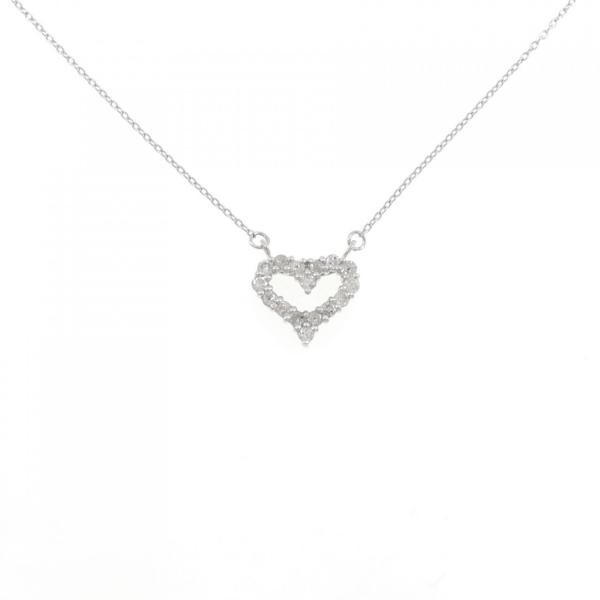 PT1000/PT850 ハート ダイヤモンド ネックレス 0.3CT : KOMEHYO