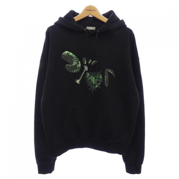DIOR ディオール　フード付きパーカー ディオール】DIOR 'J'Adior 8' ロゴ フード付 ニットセーター