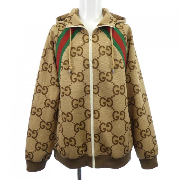 GUCCI ジャケット グッチ GUCCI ウェブ ストライプ付き ジャンボ GG ジップジャケット