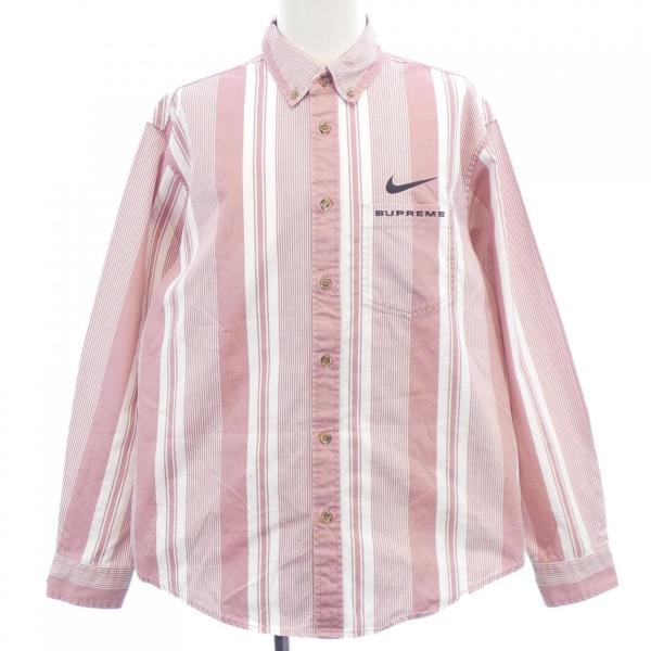 Supreme✖️Nike ロゴプリント ポロシャツ M Nike x Supreme Black Mesh Shirt Size L International