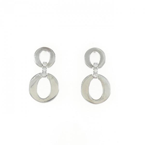 K18WG ダイヤモンド ピアス 0.04CT : KOMEHYO ONLINESTORE Yahoo!店