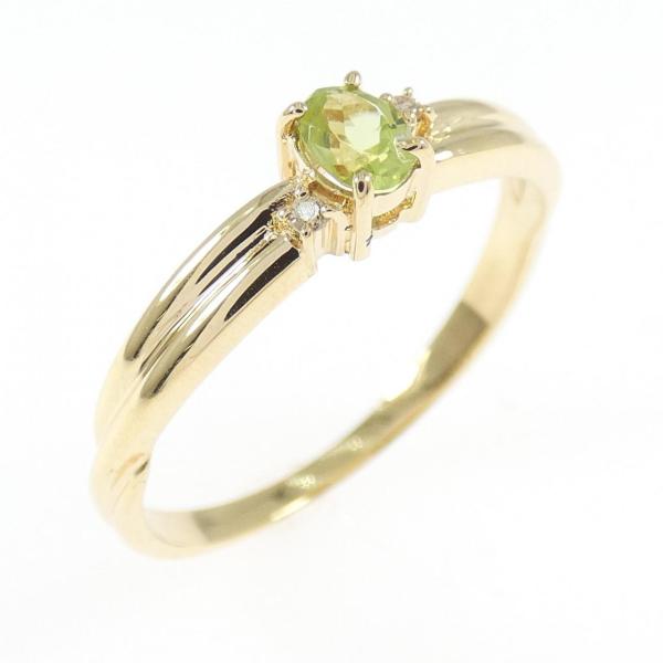 K18YG ペリドット リング : KOMEHYO ONLINESTORE Yahoo!店 - 通販