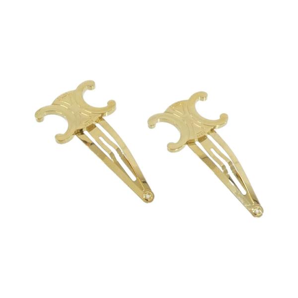 正規品　セリーヌ　トリンオフスナップ　ヘアクリップ　ヘアピン セリーヌ トリオンフ スナップ クリップ 46Z656BSL ヘアクリップ