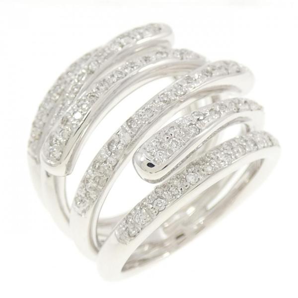 750WG ダイヤモンド リング : KOMEHYO ONLINESTORE Yahoo!店 - 通販