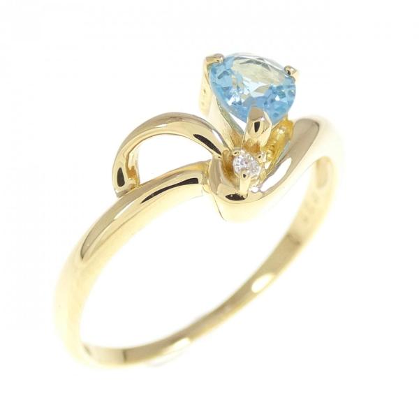 K18YG ブルートパーズ リング 0.35CT : KOMEHYO ONLINESTORE Yahoo!店