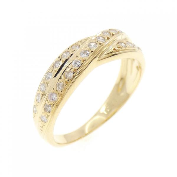 k18YGダイヤモンドリング K18YG ダイヤモンド リング 0.25CT : KOMEHYO ONLINESTORE Yahoo!店