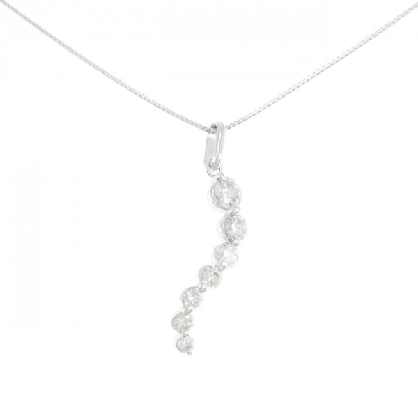 K18WG ダイヤモンド ネックレス 1.00CT : KOMEHYO ONLINESTORE Yahoo