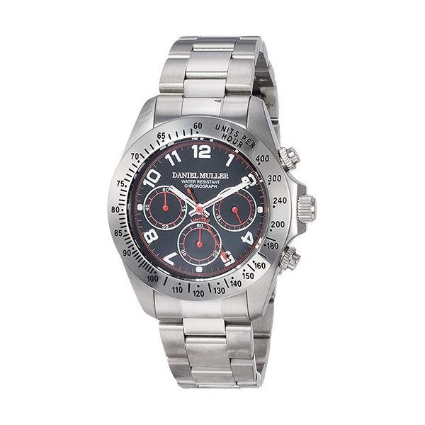 Daniel Muller ダニエルミューラー 腕時計 クロノグラフ ステンレス製 メンズウォッチ ブラック レッド Dm 03bka 直送品 Ds 米花肌ヤフー店 通販 Yahoo ショッピング