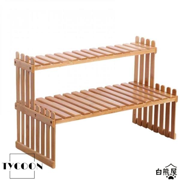 フラワースタンド ガーデンラック 天然竹製 1段 2段 幅27cm/37cm/47cm/57cm フラワーラック プランタースタンド 鉢植え 植木鉢スタンド 園芸ラック 植物棚 盆栽