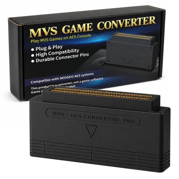 (4.0版 黒色) MVSコンバーター ネオジオ NEOGEO AES に適合する MVS変換アダプター