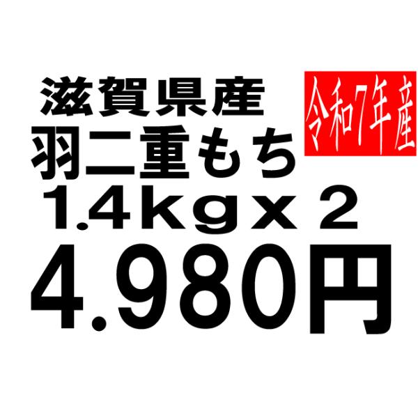 米 令和7年度産 滋賀県産 羽二重もち米 2.8kg : お米の米久 - 通販