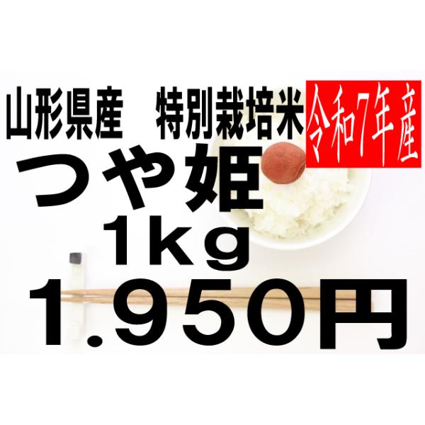 米 令和7年度産 山形県産 特別栽培米 つや姫 1kg : お米の米久 - 通販