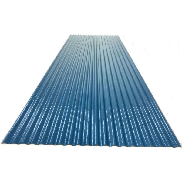 カラートタン波板　０．１９ｍｍ厚　ブルー　６尺　10個セット