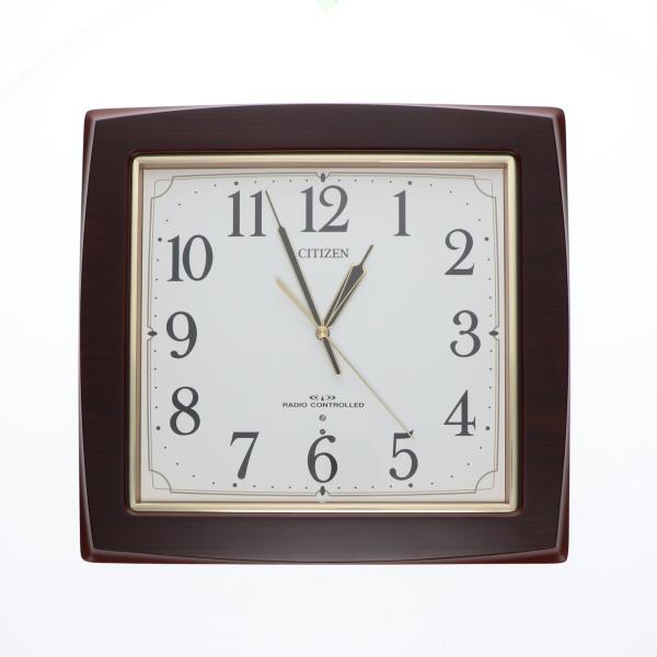 CITIZEN　電波式掛け時計　報時式掛け時計 電波掛け時計 スタンダード 木枠八角形 8MY529-006 8MY529-006