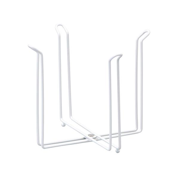 袋を掛けて即席ゴミ箱にしたり、ボトルやコップ、空き牛乳パックの水切りに