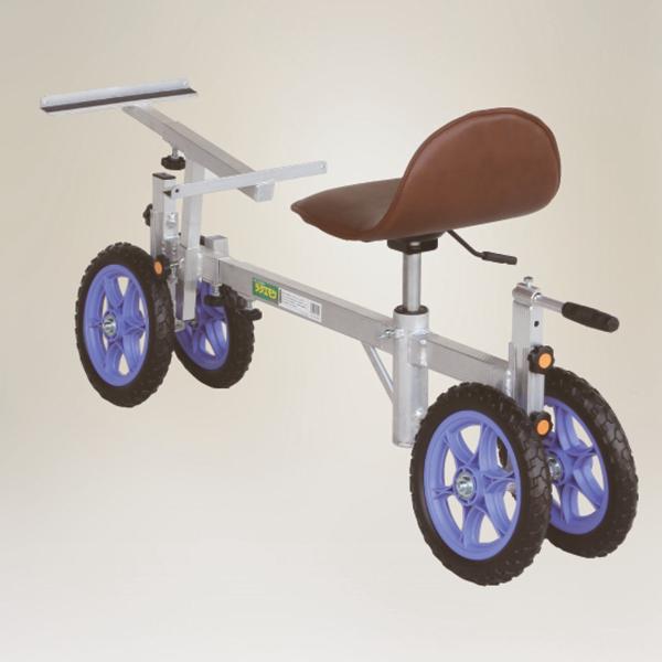 座ったままいちごが収穫できる台車です。。　 ※画像の水色のコンテナは付属しておりません。